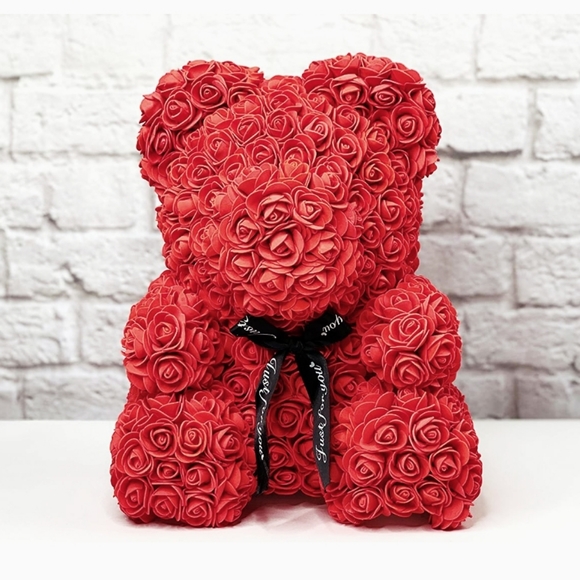 Red Rose 🌹🐻 Teddy Bear, Size 23CM - (Brand New)